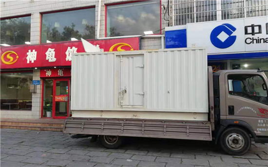 王五镇出租发电机施工案例
